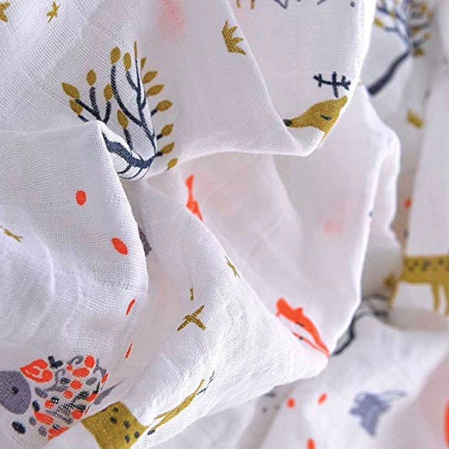 Fox Large Muslin Blanket