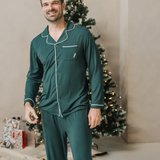 Grünes Herren-Pyjama-Set "Heritage