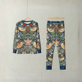 William Morris Kinder PJ Set Erdbeerdieb Marineblau