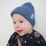 Bamboo Knit Beanie - Baby Blue