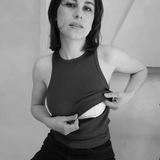 Breastfeeding Ribbed Tank Top Chocolate
