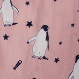 Rosa Pinguin-Pyjama-Set für Damen