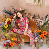 Damen-Pyjama-Set „Frida Fiesta de Colores“