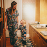 William Morris Kinder PJ Set Erdbeerdieb Marineblau