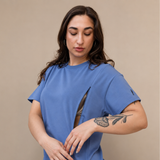 Oversized Breastfeeding Tee Navy