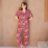 Damen-Pyjama-Set „Frida Fiesta de Colores“