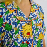 Damen-Pyjamaset Sizilianischer Sommer