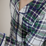 Kinder-PJ-Set Grün Tartan