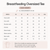 Oversized Breastfeeding Tee Black