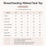 Breastfeeding Ribbed Tank Top Chocolate