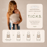 Bamboo Baby Wrap - Solid Pebble Grey