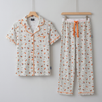 Damen Miffy „Checkered Bloom“-Pyjama-Set aus Bambus, Vorderansicht